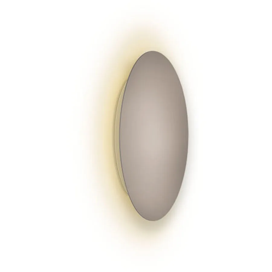 Escale Deckenlampe Blade Braun/Grau Aluminium 18 cm 3.5 cm - Farbe: taupe - LED - Lichtfarbe: Extra warmweiss - LED Energiesparlampen