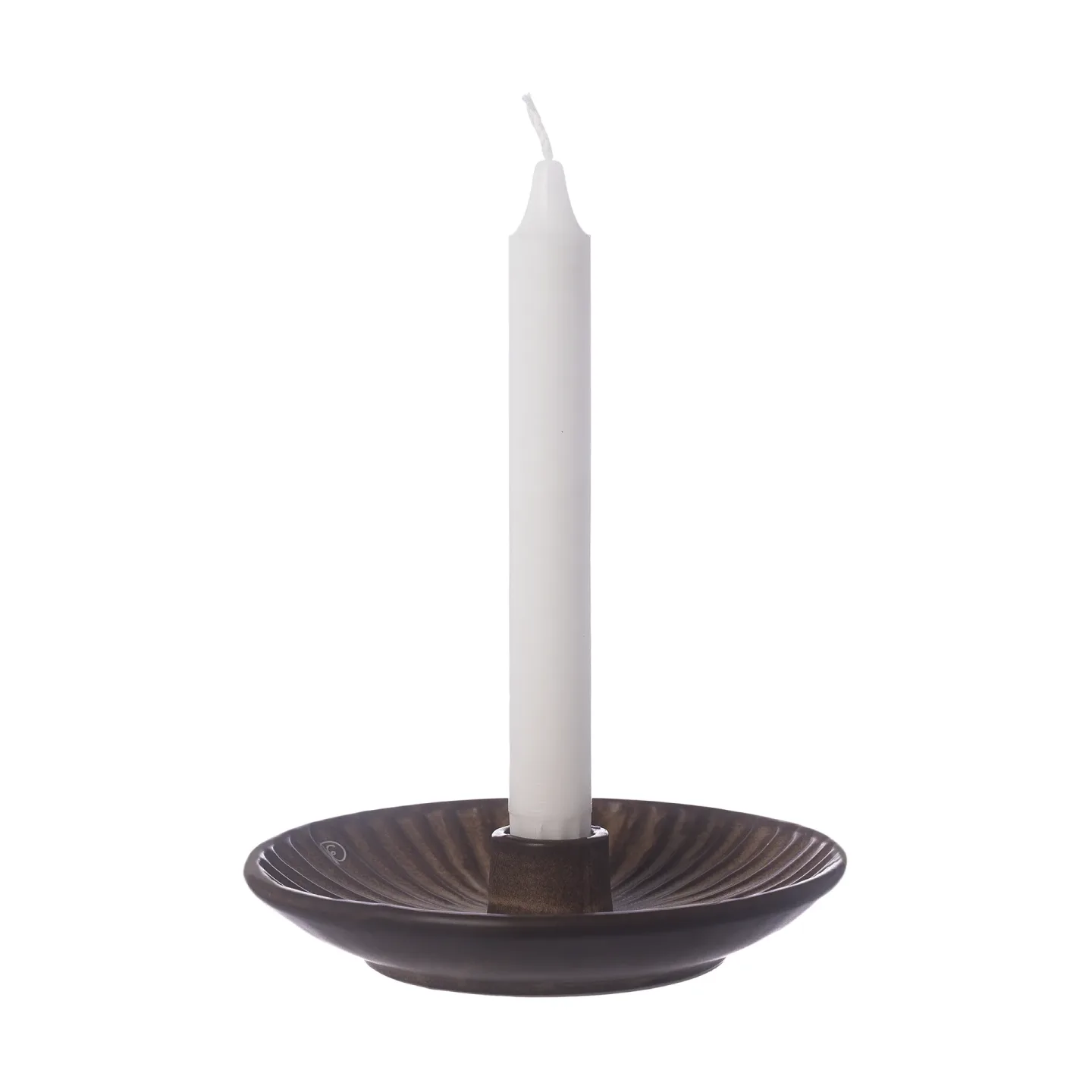 ERNST Ernst Kerzenhalter Ø16x3,5 cm Braun-beige