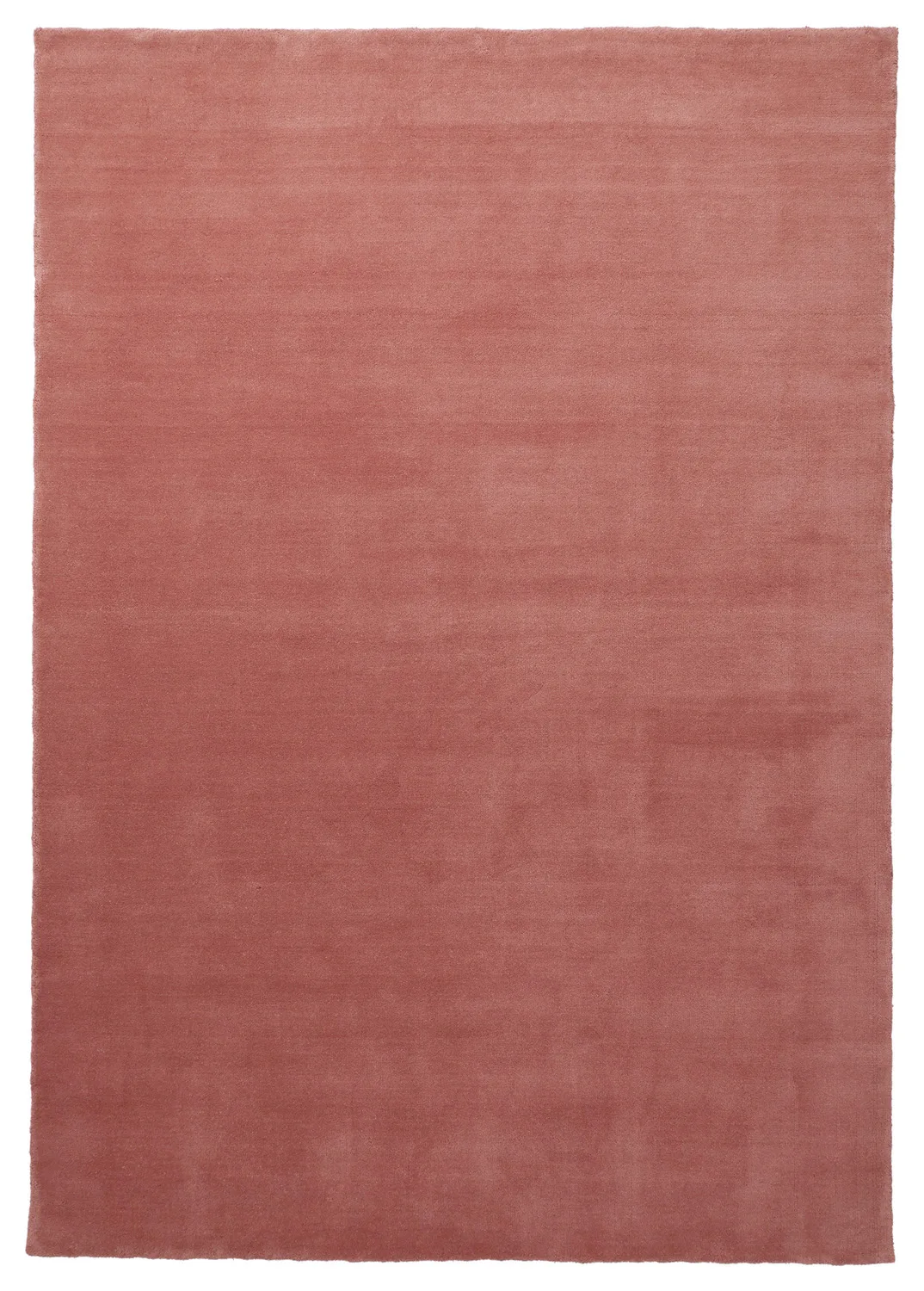 Ullteppe - Rozel Handloom Wool Premium (dempet rød) (Størrelse: 200 x 290 cm)