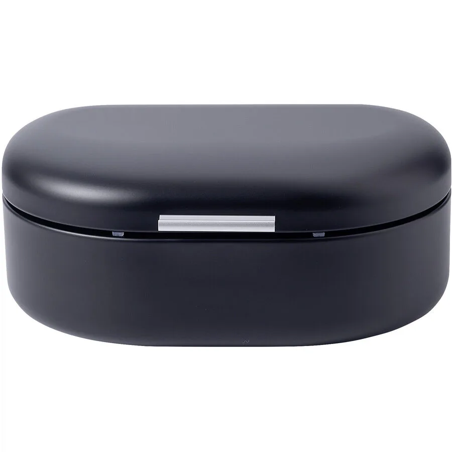 Brotkasten Vivi schwarz matt Karbon T 24 cm - Material: Karbon / Aluminium / Silikon