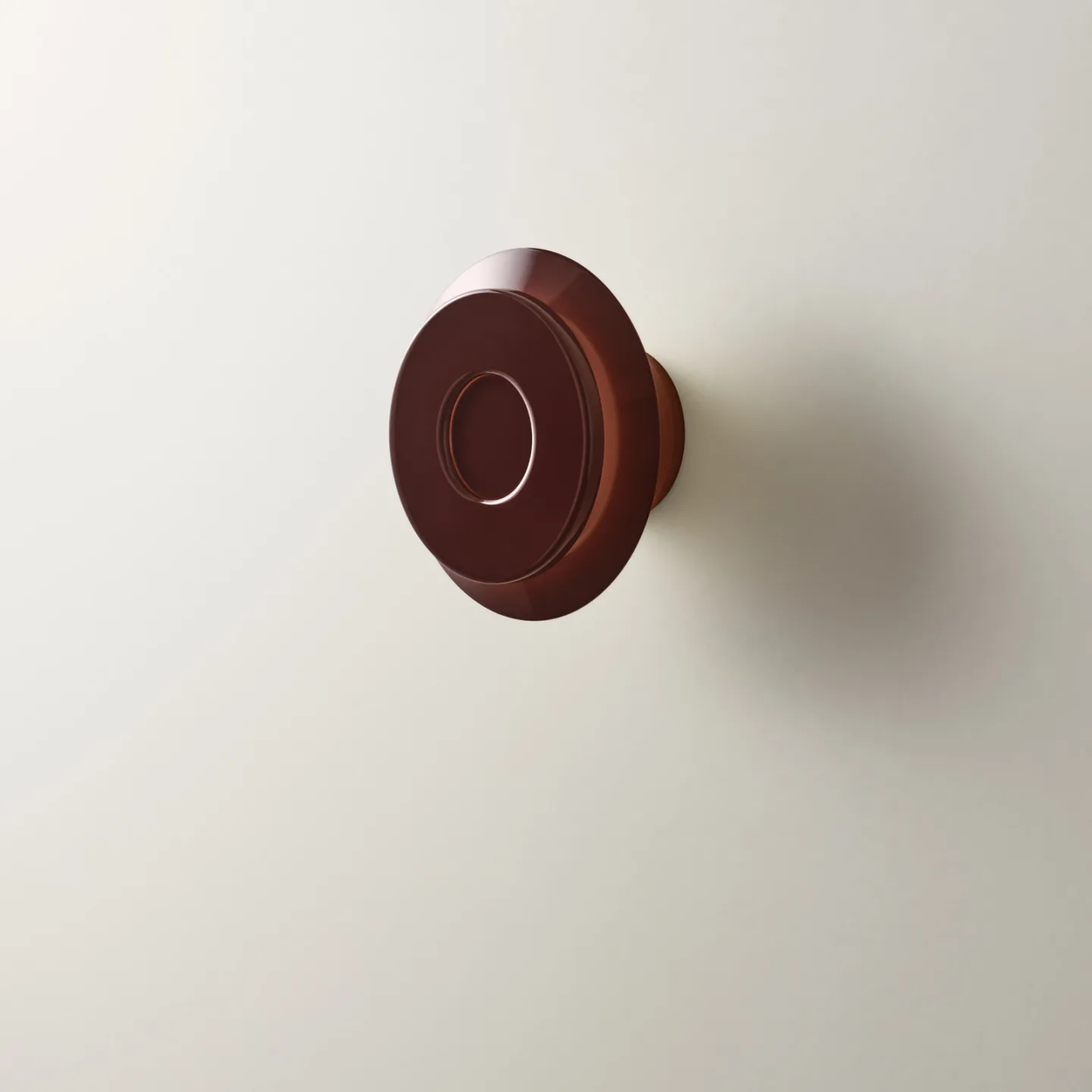 Lille 18 Wandleuchte, dunkelrot, Aluminium, Ø 18cm - Pholc - Flurbereich - Design - Rund