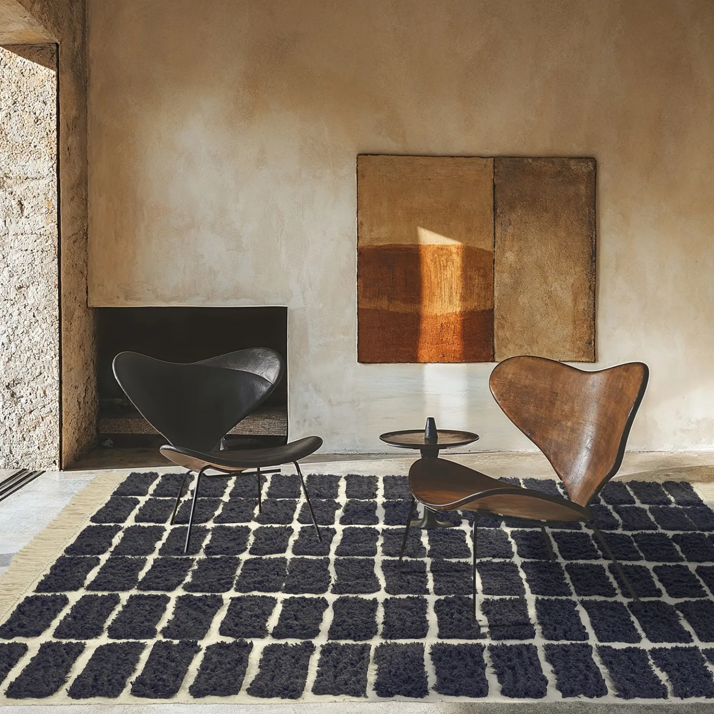 Ryetepper - Zola Natural Cotton Shaggy (mørkegrå) (Størrelse: 240 x 340 cm)