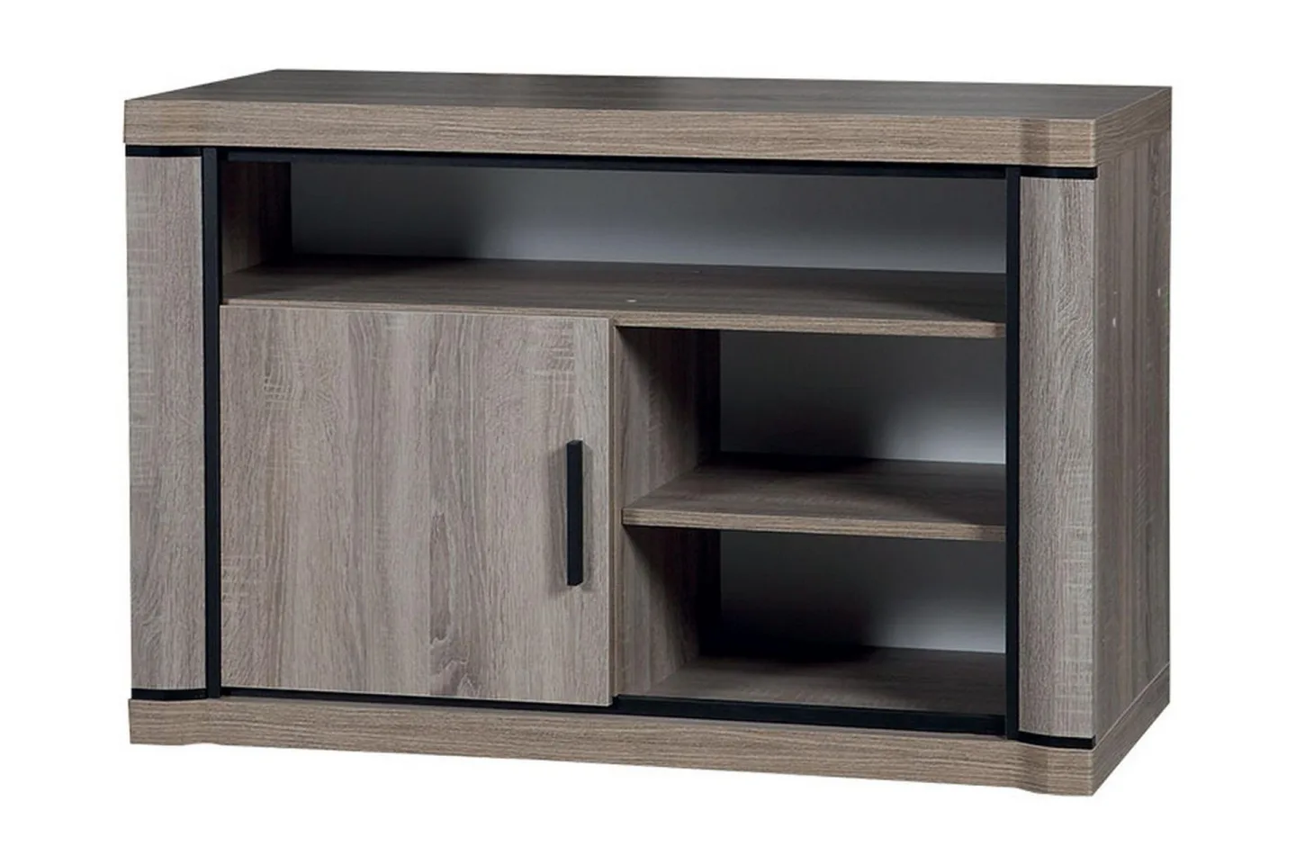 Dallas TV-bänk 107x48x72 cm LED-belysning - Beige/Grå
