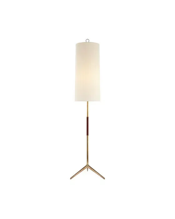 Frankfort Floor Lamp Antique Brass