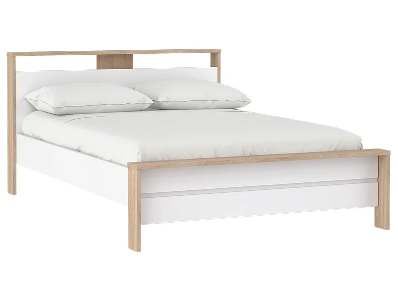 Bett NEXT 140x200cm spanplatte jackson eiche