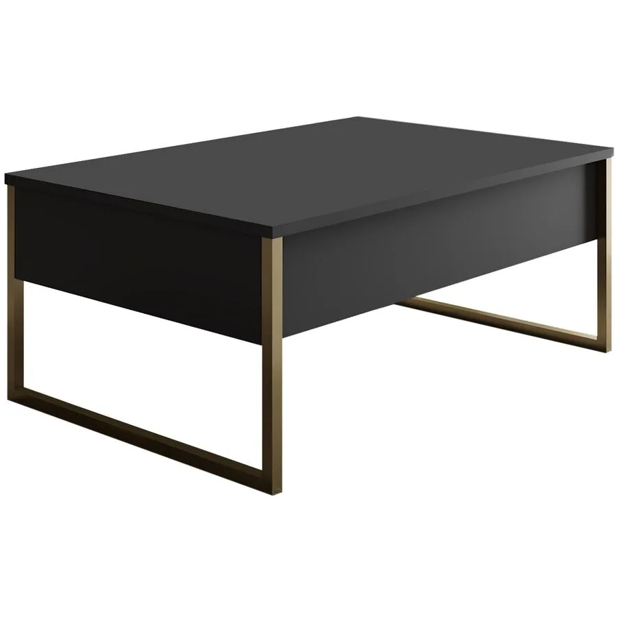 Salontisch Yasam anthrazit melaminharzbeschichteter Spanplatte B 90 T 60 cm