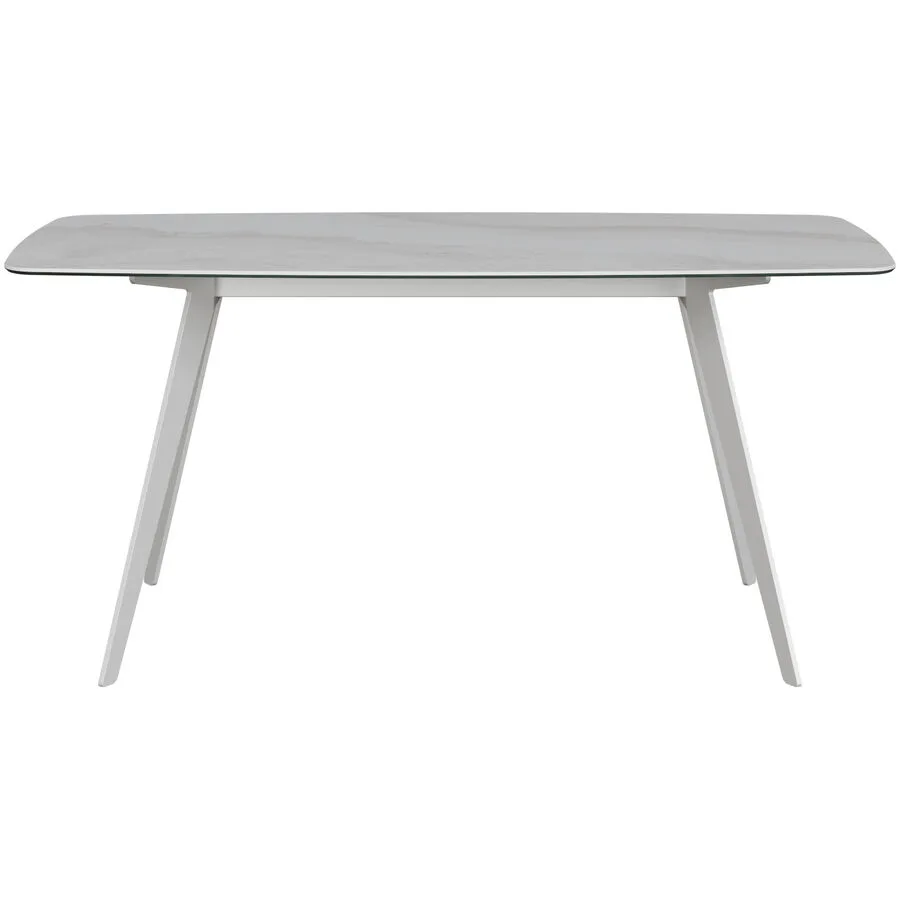 Esstisch Salazar hellgrau/weiss Keramik B 100 T 160 cm