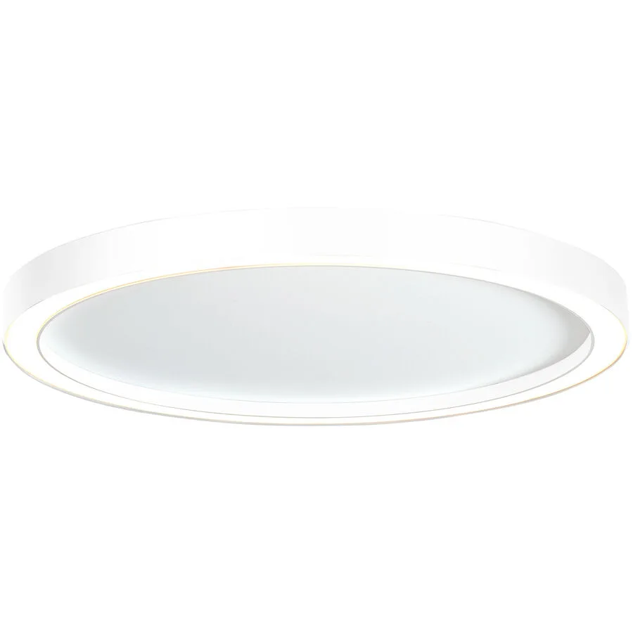 Bopp Deckenlampe Aura Weiss Aluminium 55 cm 4 cm - LED - Lichtfarbe: Extra warmweiss - LED Energiesparlampen