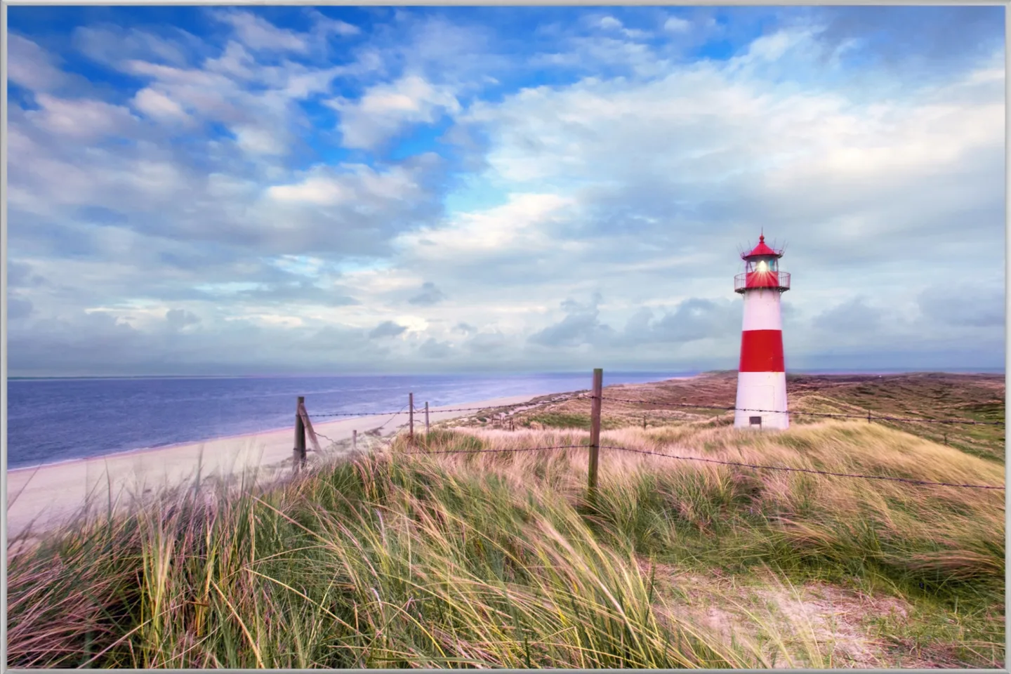 image LAND Bild mit Rahmen Leuchtturm Sylt, List Ost 1 | Schubiger Möbel