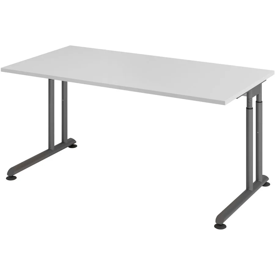 Schreibtisch Office grau Holzwerkstoff B 160 T 80 cm