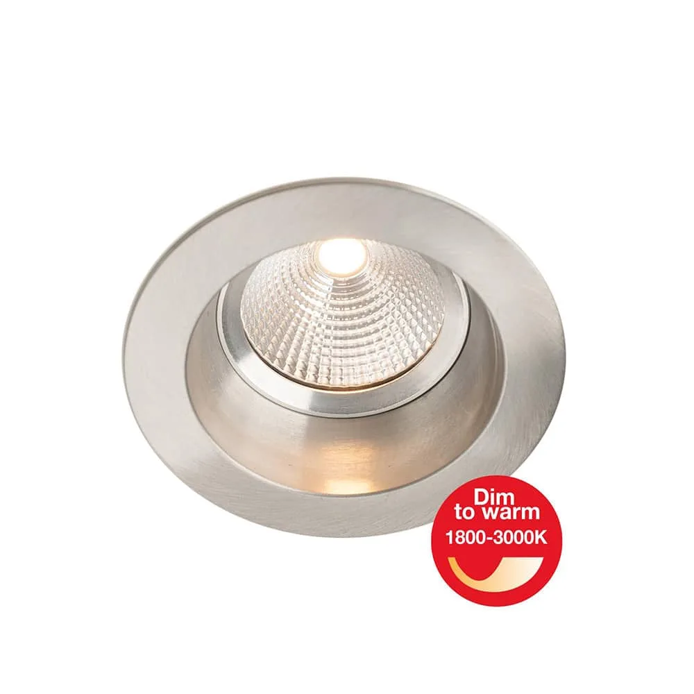 Takspot OneSoft Dim to Warm 1800-3000K IP54 36° Borstad aluminium