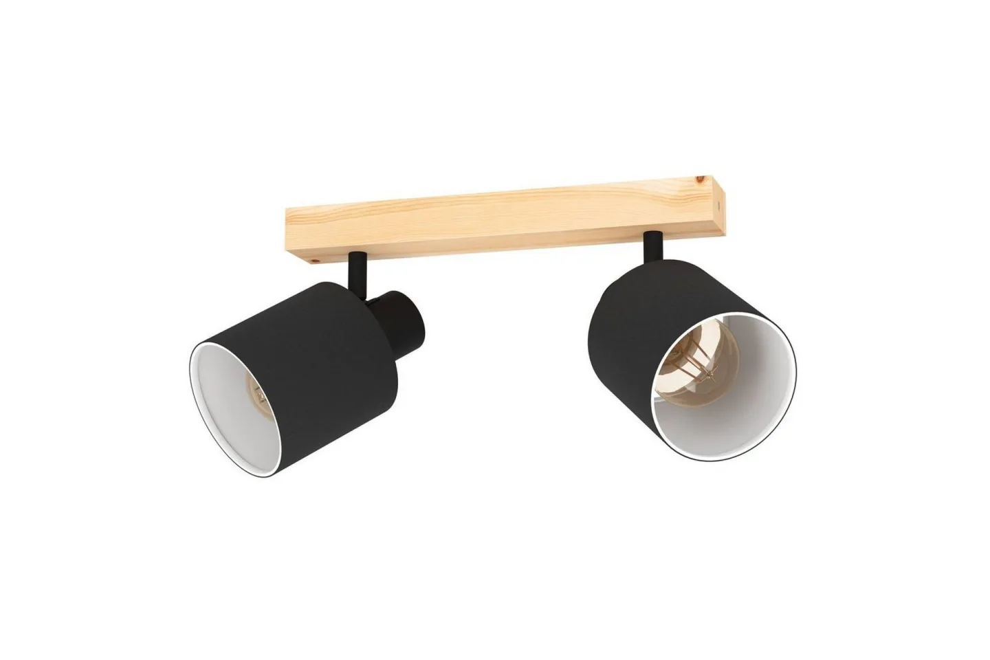 Spotlight Eglo Batallas med 2 Lampor - Svart/Vit/Brun
