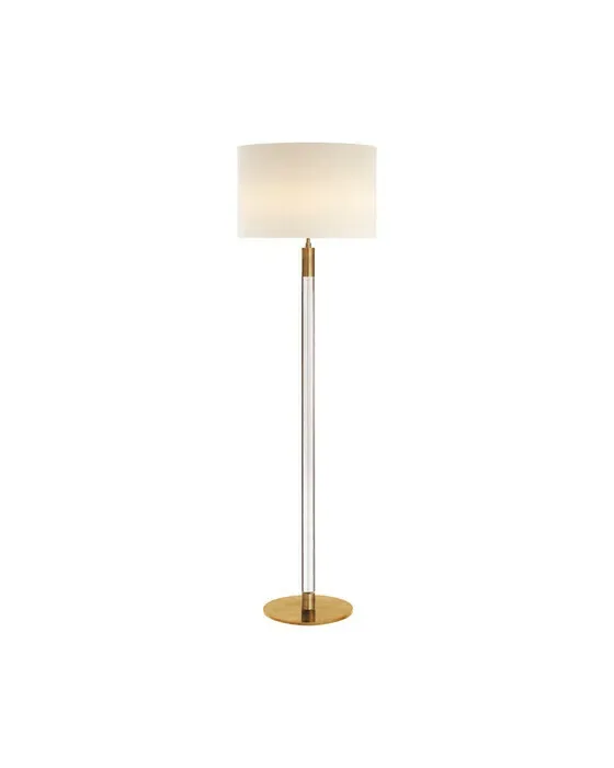 Riga Floor Lamp Antique Brass