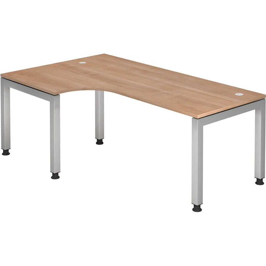 Schreibtisch Office nussbaum Holzwerkstoff Höhenverstellbar B 200 T 120 cm