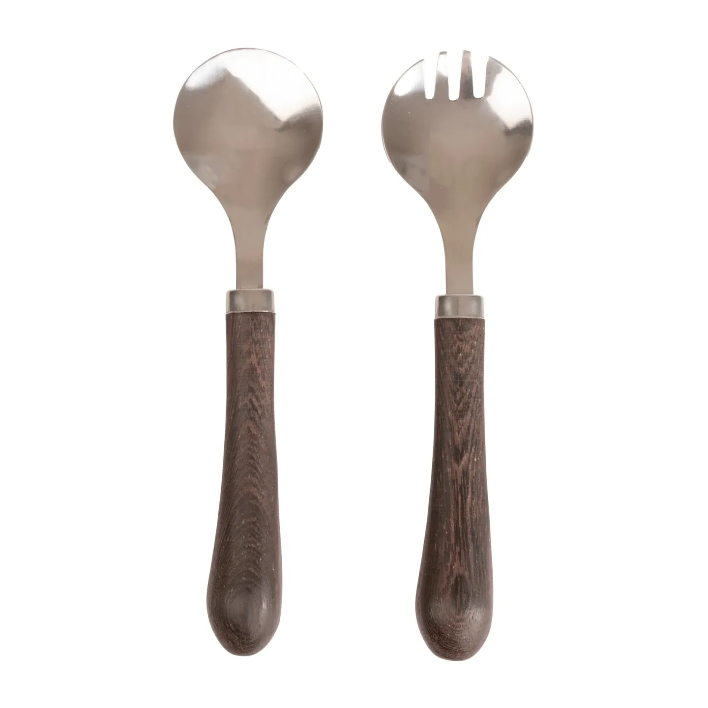 Sagaform Astrid Salatset Braun-silber