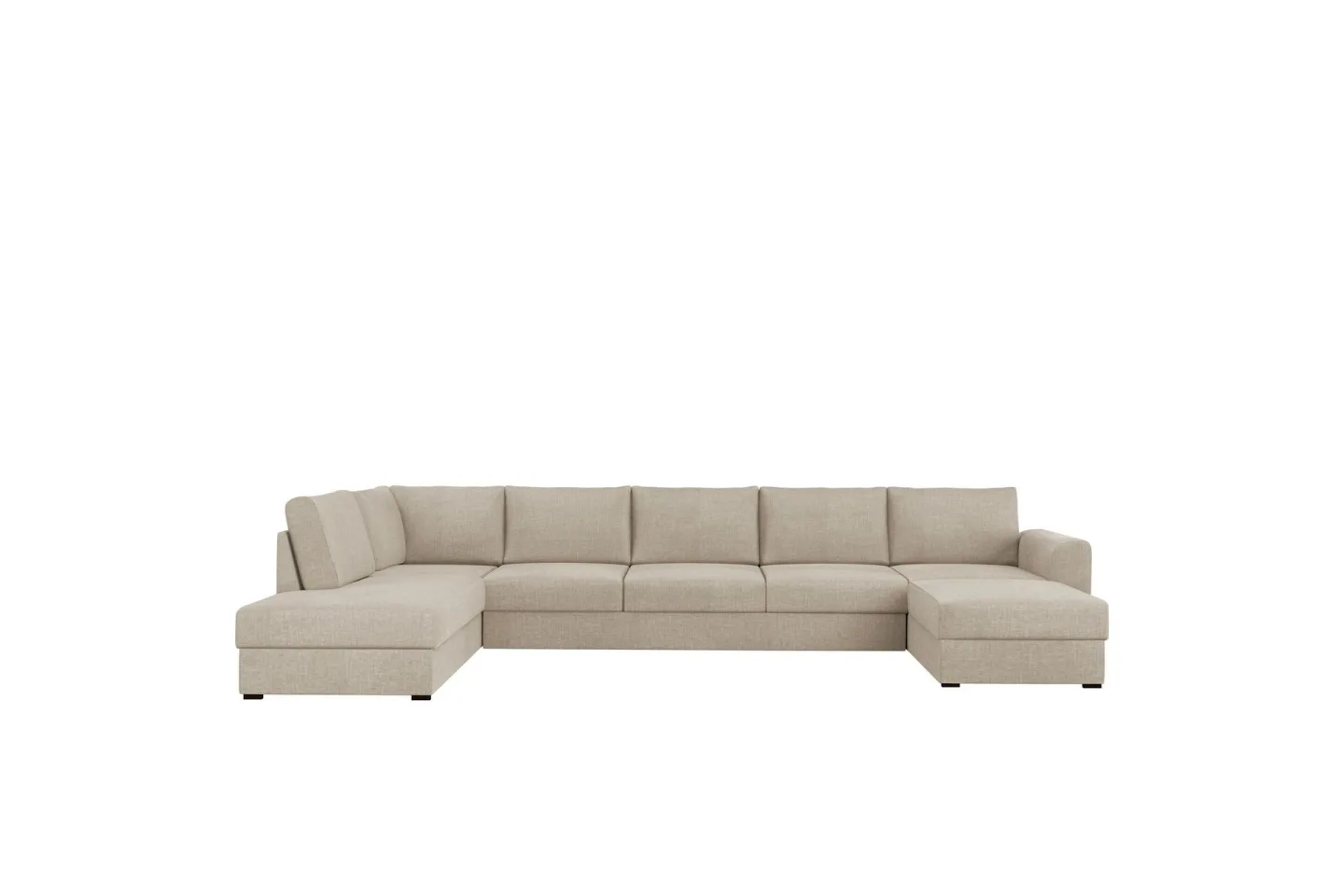 Taberk Bäddsoffa med Divan och Schäslong 5-sits - Beige