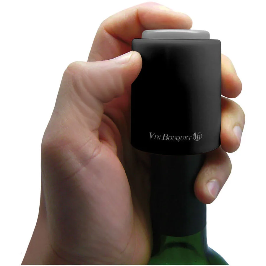Weinaccessoires Wine & more Kunststoff B 5 cm - Farbe: Schwarz/grau