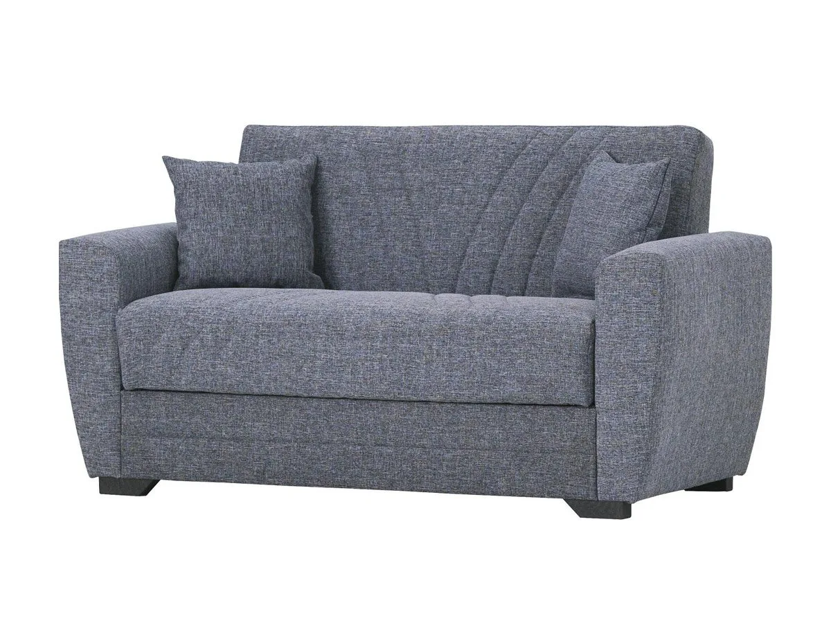 Einzelsofa grau Schlaffunktion ausziehbar 2-Sitzer 170 cm - ACUN