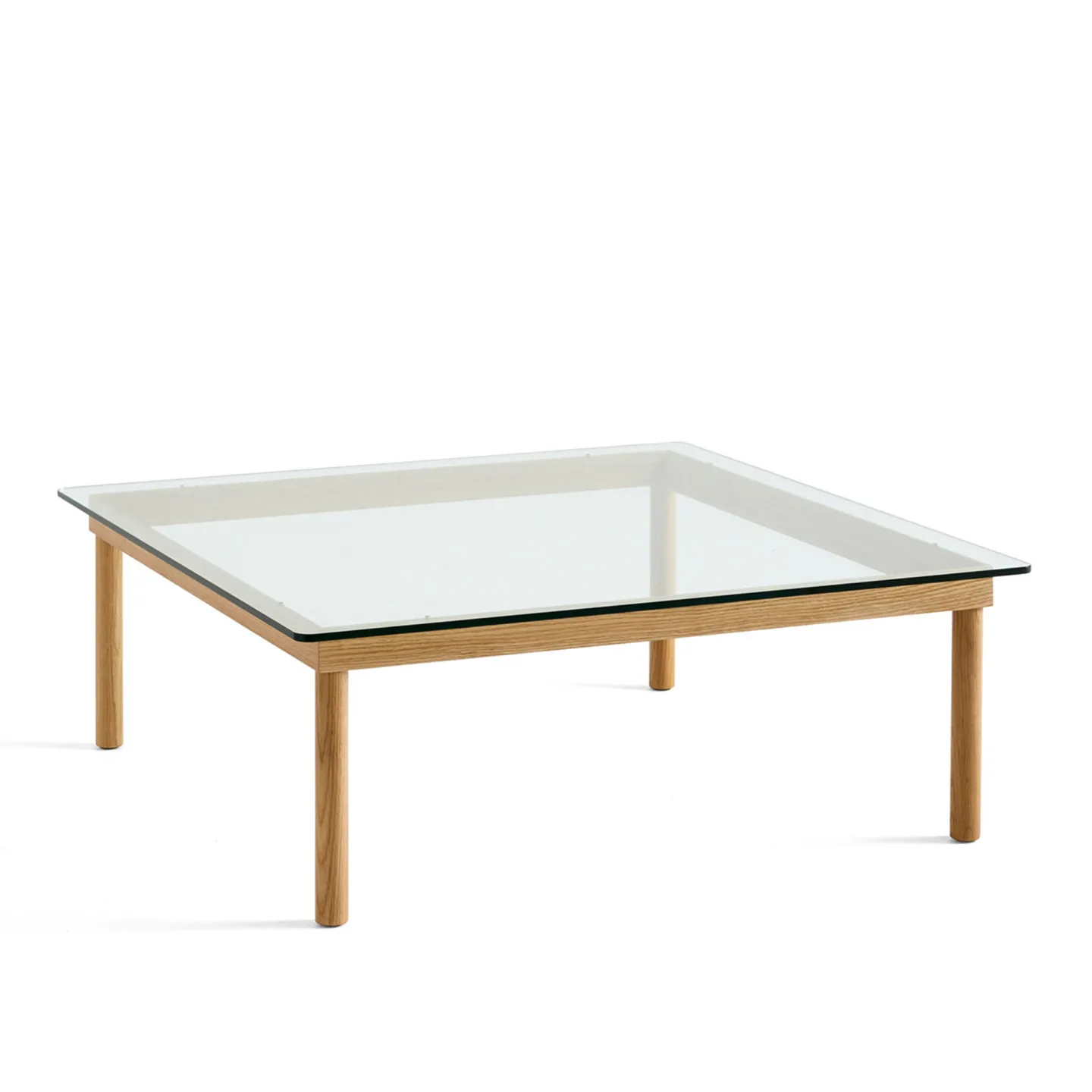 HAY - Kofi Wb Lacquered Oak 100 X 100 - Soffbord - Martin Solem - Träfärgad - Glas/Trä