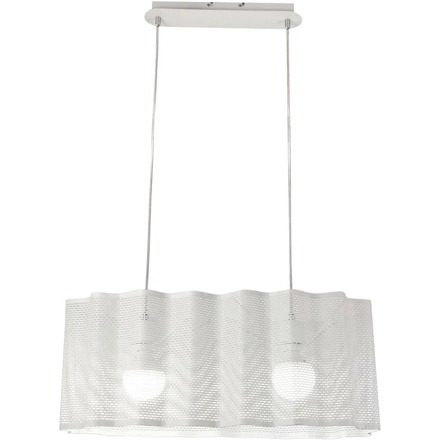 Pendellampe Gilbert Weiss Metall 30 cm 200 cm