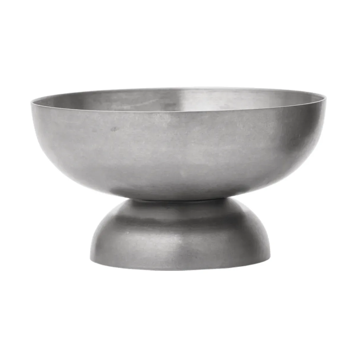 Ferm Living Tumbled Glassschale Edelstahl