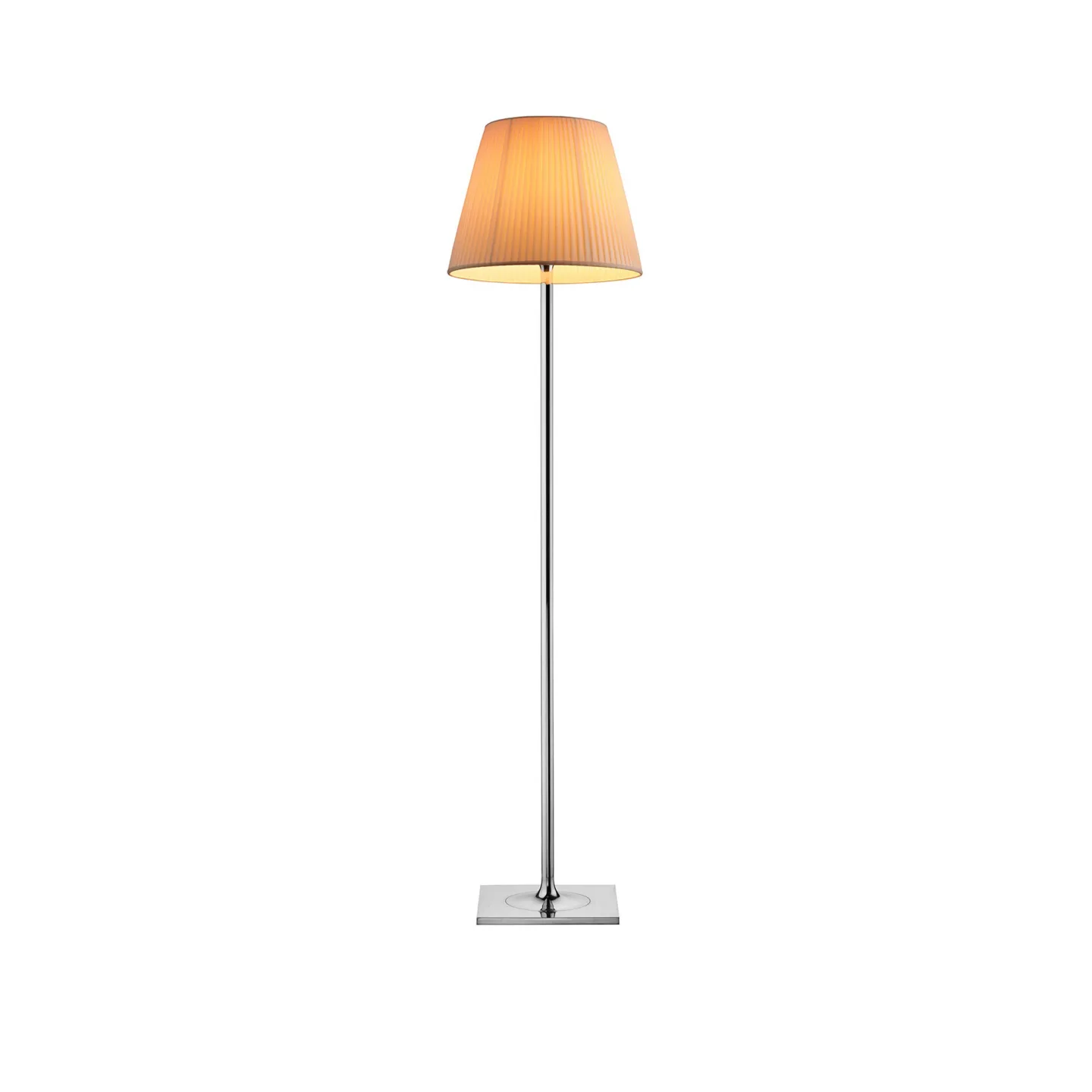Flos - KTribe Floor 2 Tyg - Skärmlampor - Philippe Starck - Silver,Vit