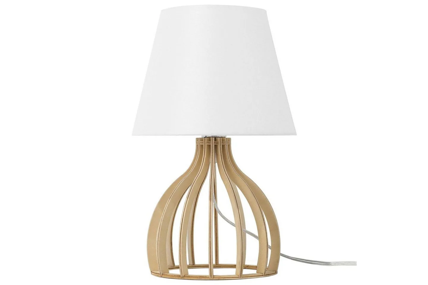 Thasall Bordslampa 36 cm E14 - Natur/Vit