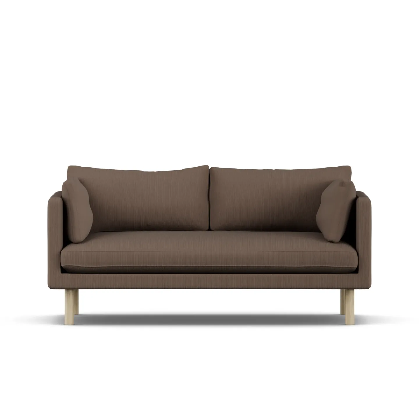 1898 Linnevik Sofa Jump Brown 1955 1955-Eiche weiß geölt, 2-sitzig