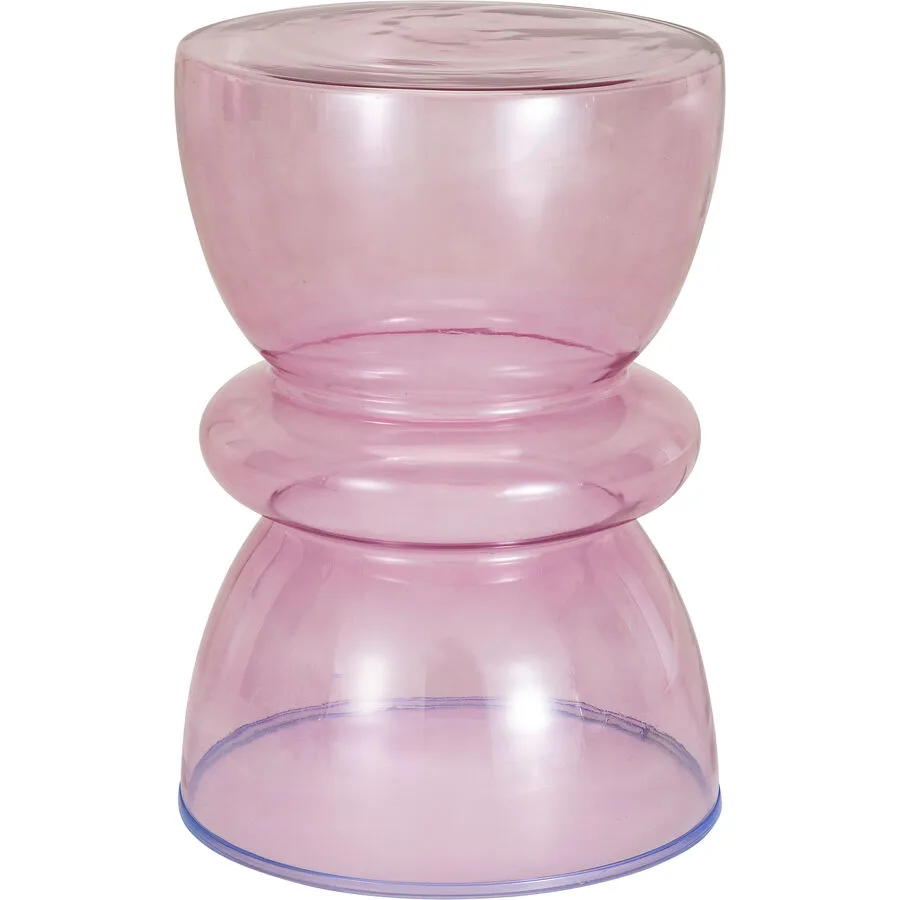 Beistelltisch Evelyne Lila Glas 34 cm
