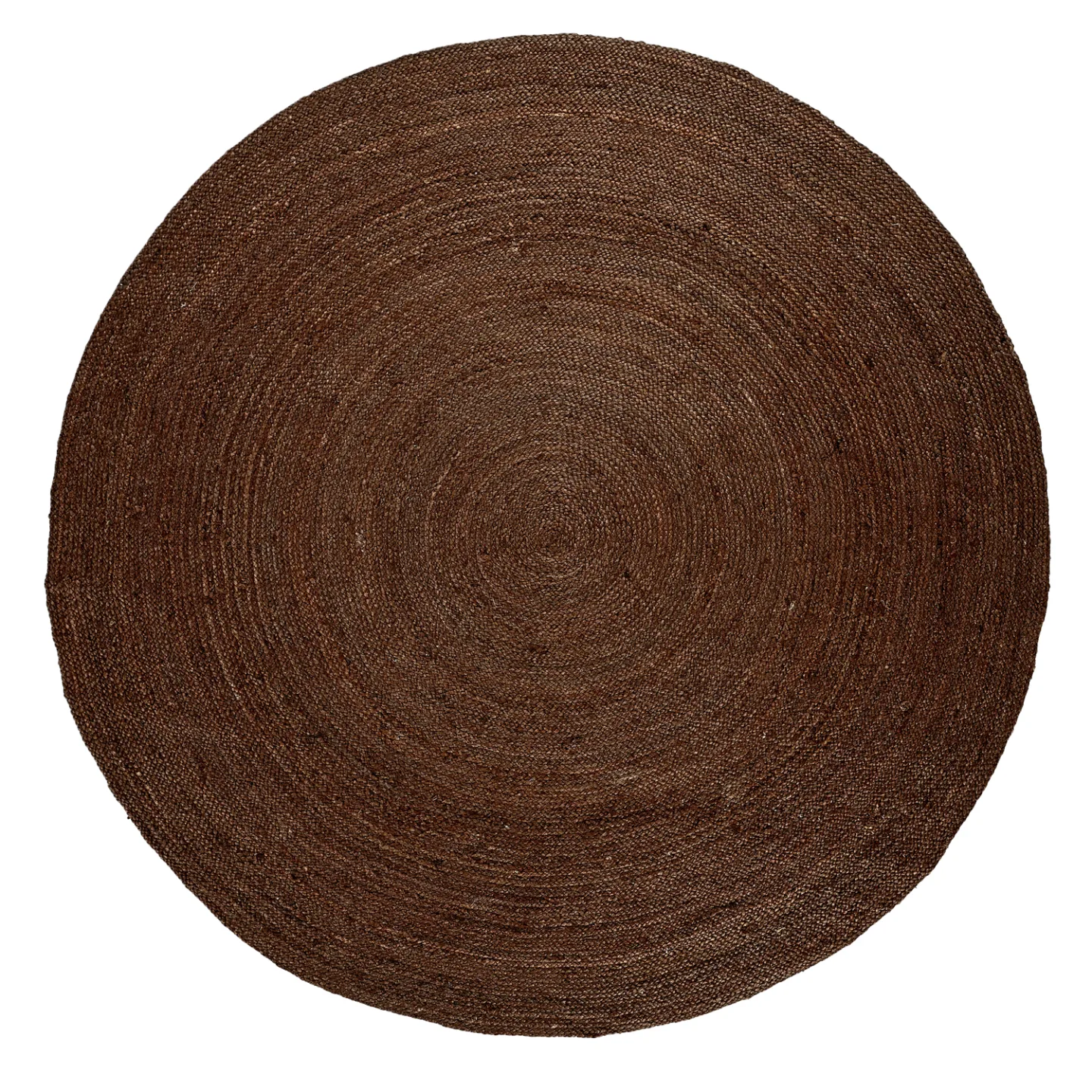Rund jutematte - Amasia (brun) (Størrelse: Ø 240 cm)