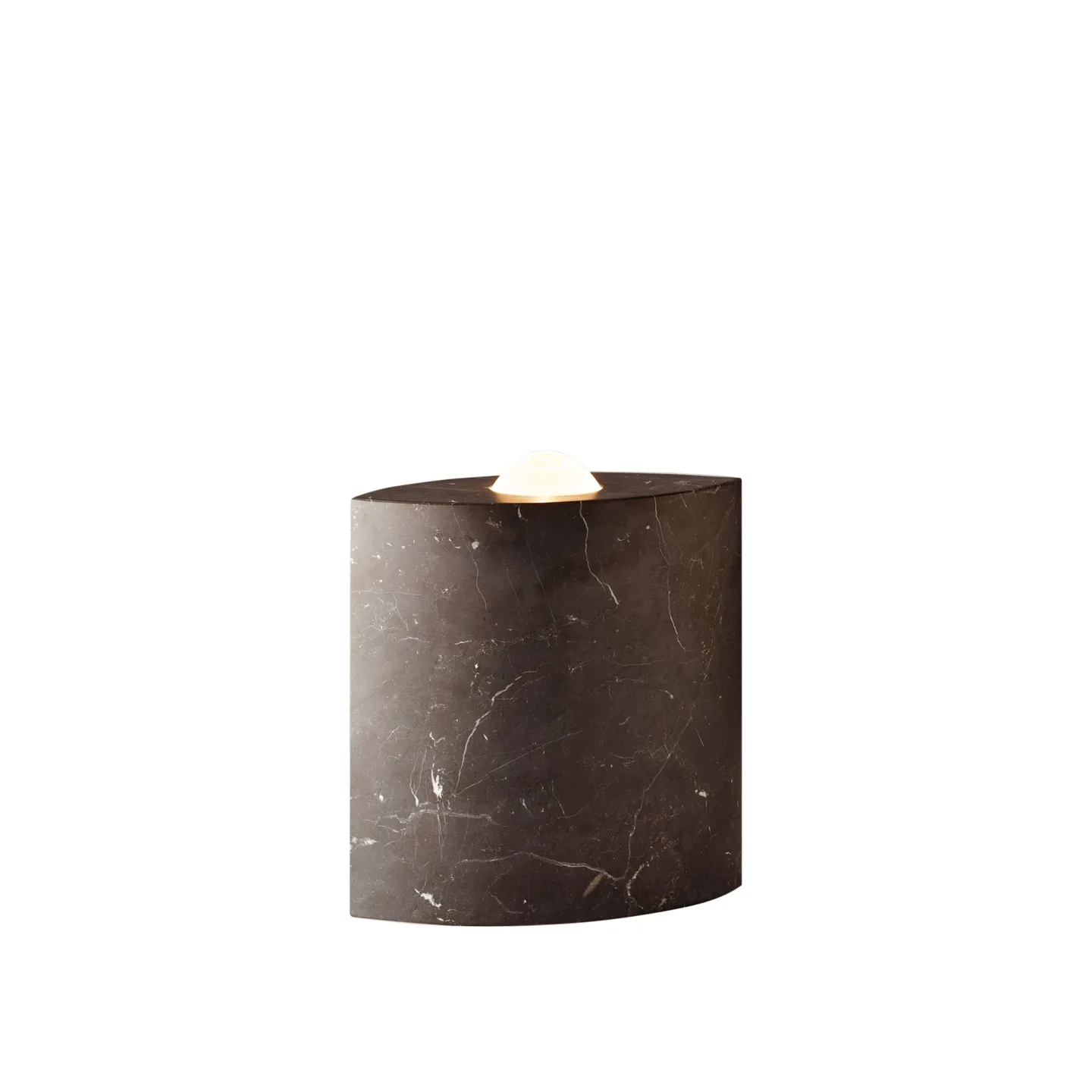 Tecnolumen - Floor Lamp Egyptian Eye EE 86 Black Matt Marble - Uplight - Günter Leuchtmann - Svart