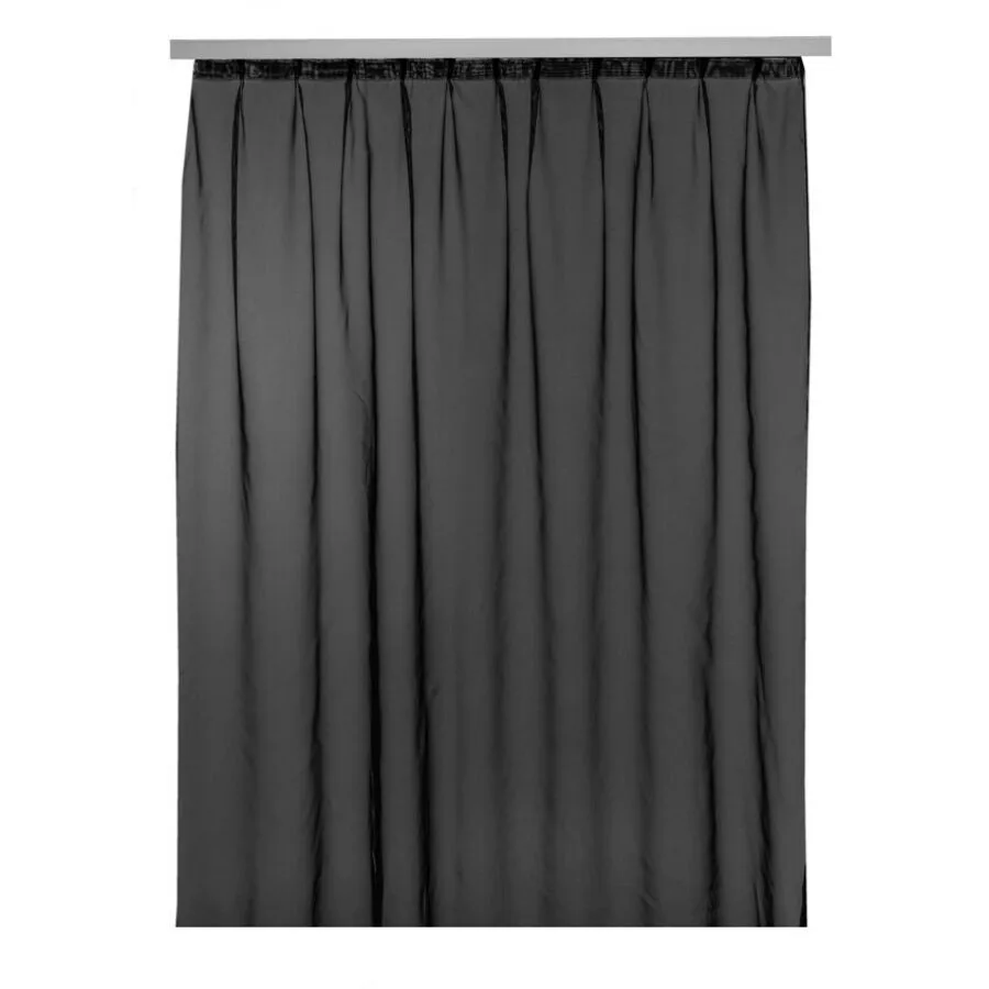 Vorhang Voile Schwarz Polyester 150 cm