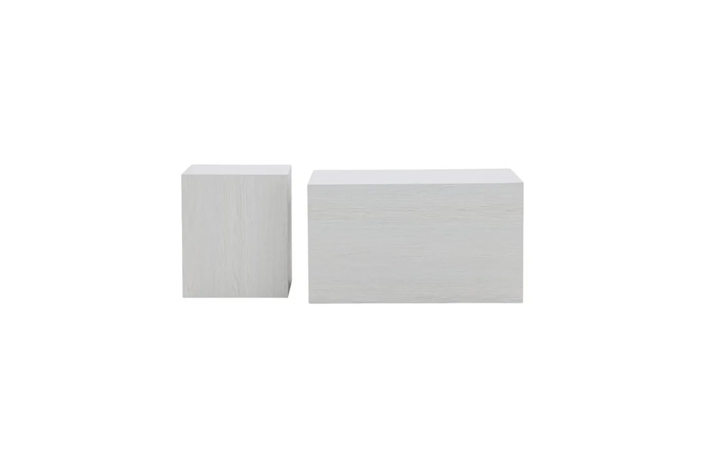 Soffbordset York 2st 60x80 cm/40x40 cm - Vit