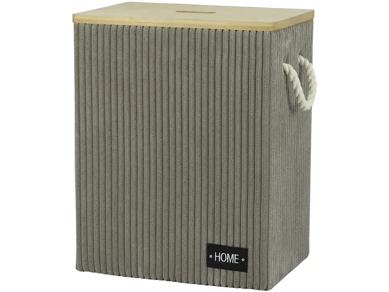 Wäschekorb HAMPER grau 24x34x42cm