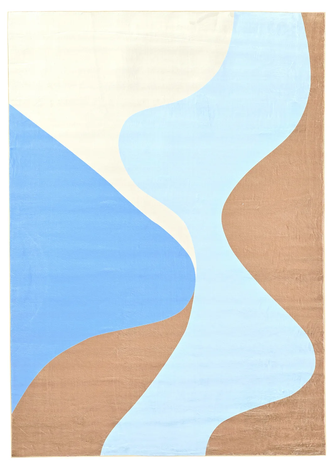 Wilton-teppe - Leiden (blå/brun) (Størrelse: 200 x 280 cm)