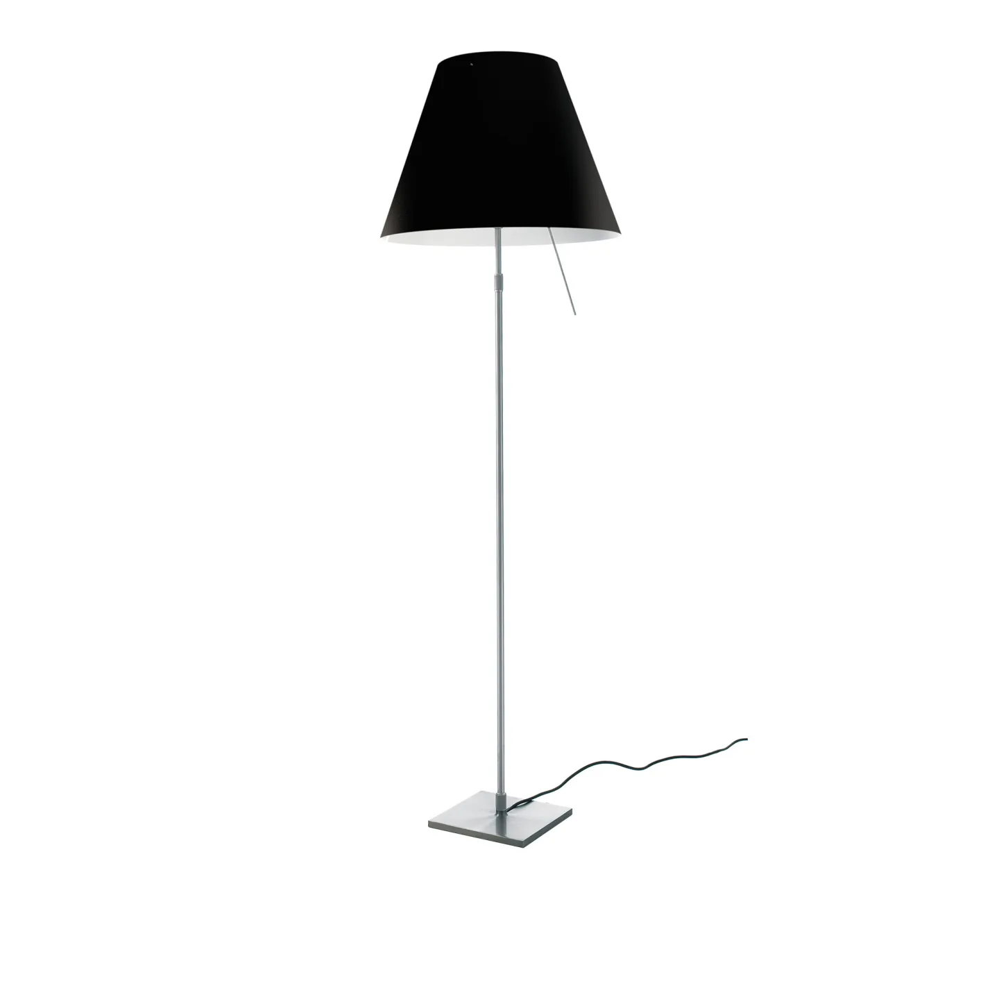 Luceplan - Costanza D13 t. Golvlampa, Aluminium, Svart - Skärmlampor - Paolo Rizzatto - Svart