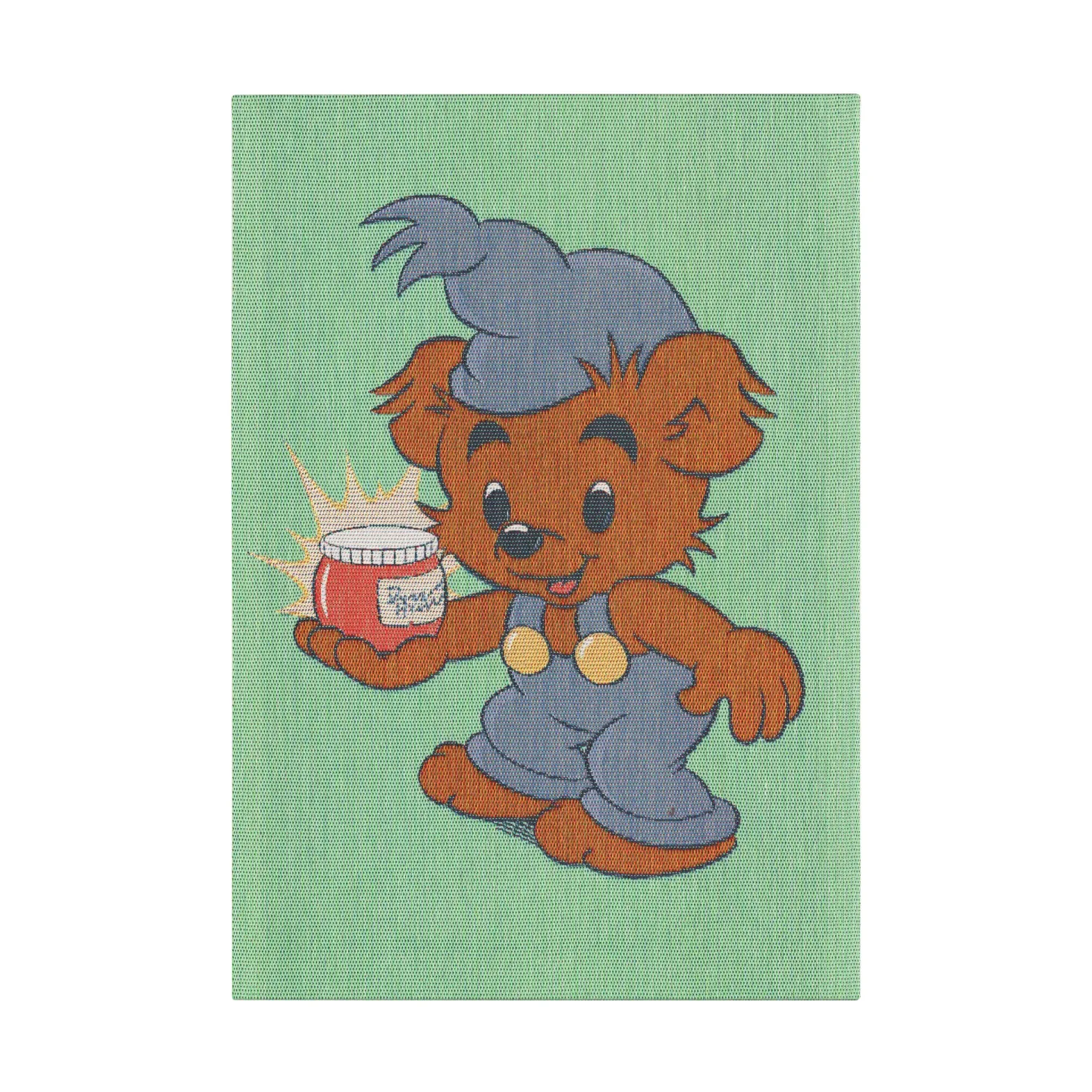 Ekelund Linneväveri Bamse Küchentuch 35x50 cm Blau-grün