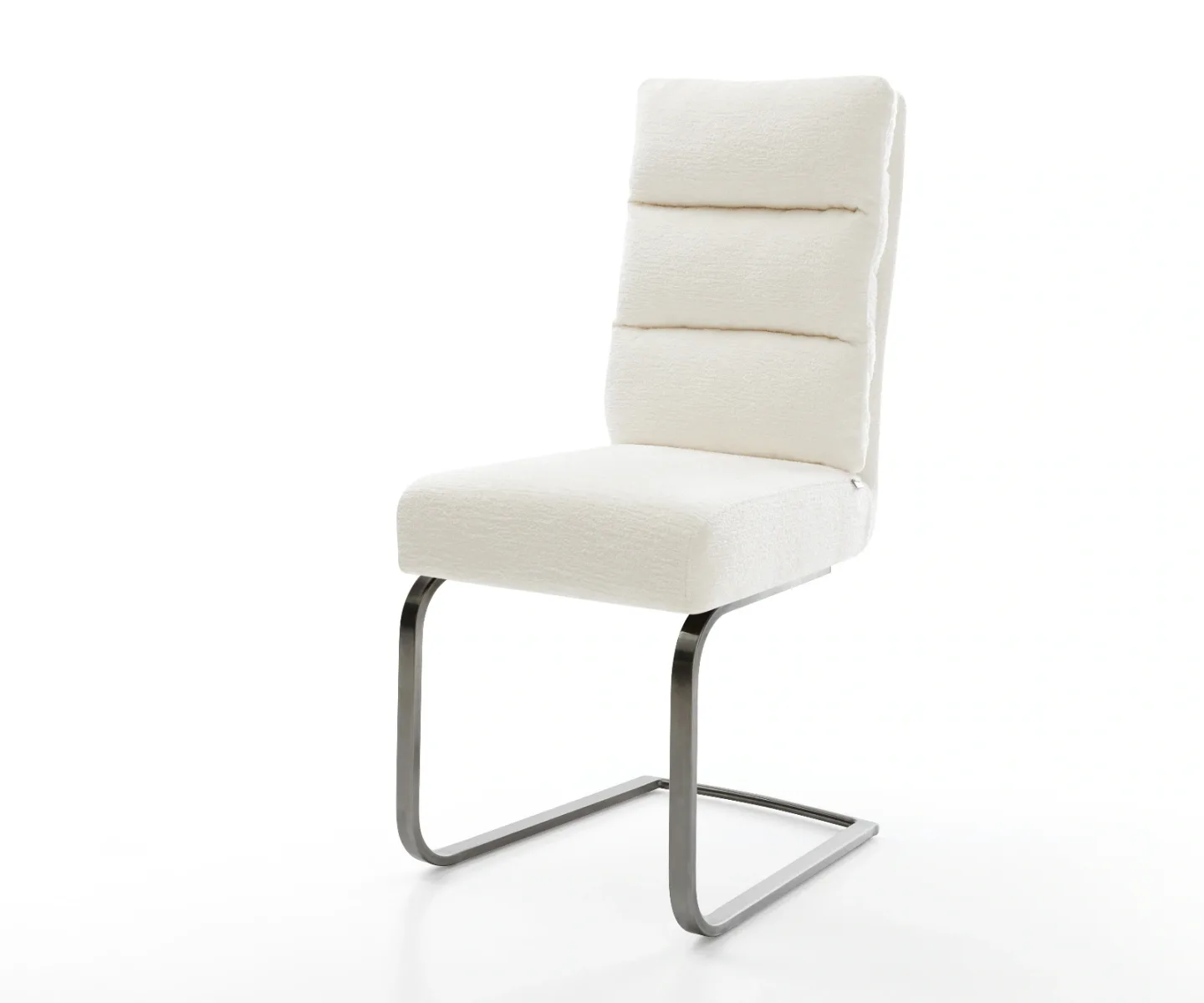 Freischwinger Pela-Flex Bouclé Soft Beige Freischwinger flach Graphit Taschenfederkern