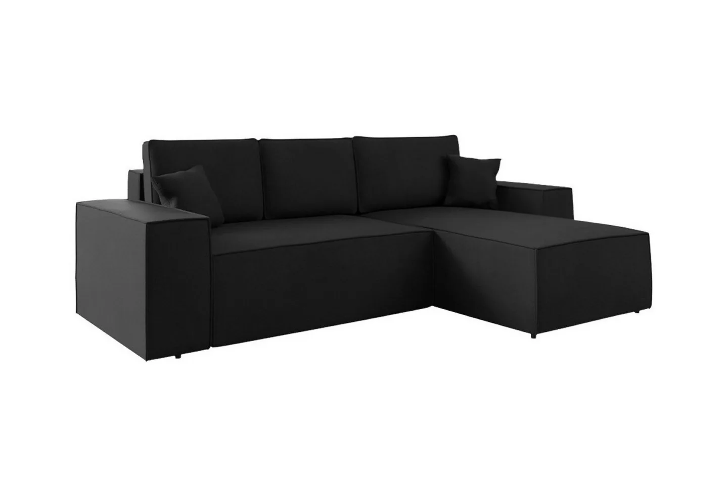 Knocklong 3-sits Hörnbäddsoffa - Svart