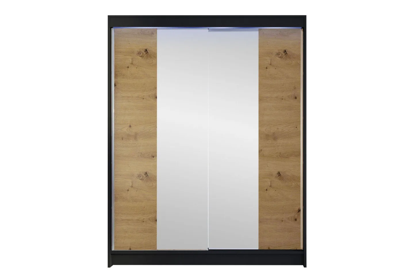 Pickering Garderob m. Spegel 150x200 cm - Brun