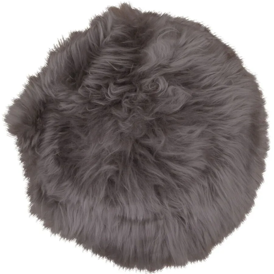 Sitzkissen Qirena hellbraun Lammfell B 35 T 35 cm