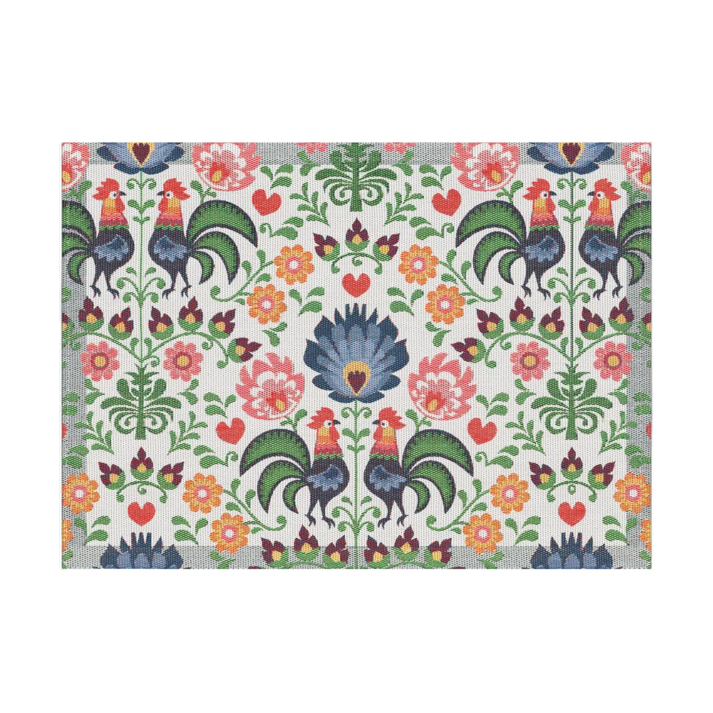 Ekelund Linneväveri Rooster Tischset 35x48 cm Multi