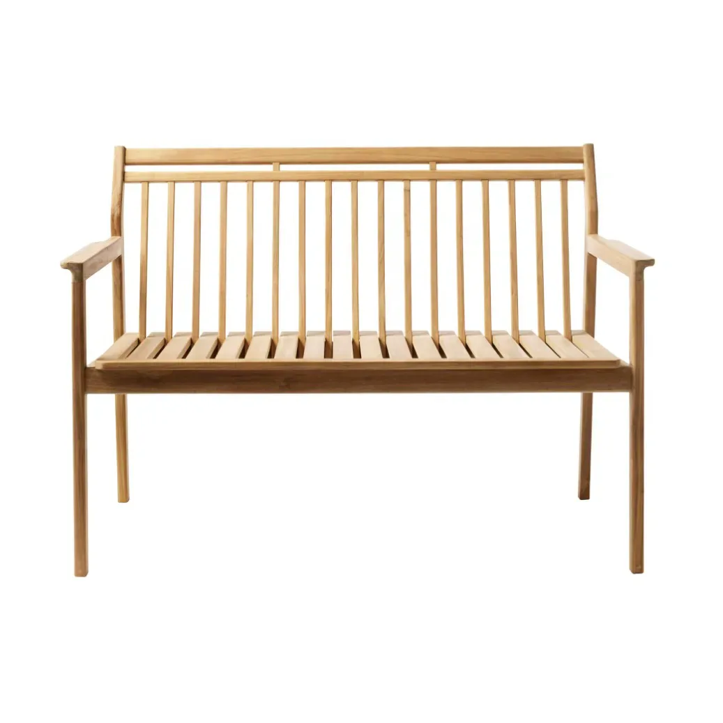 FDB Møbler M12 Sammen 2-Sitzer Bank Teak-nature oiled