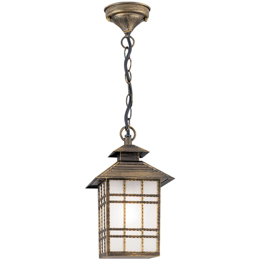 Deckenlampe aussen Kiko 18 cm 30 cm - Farbe: Patina - Material: Siluminguss/Glas