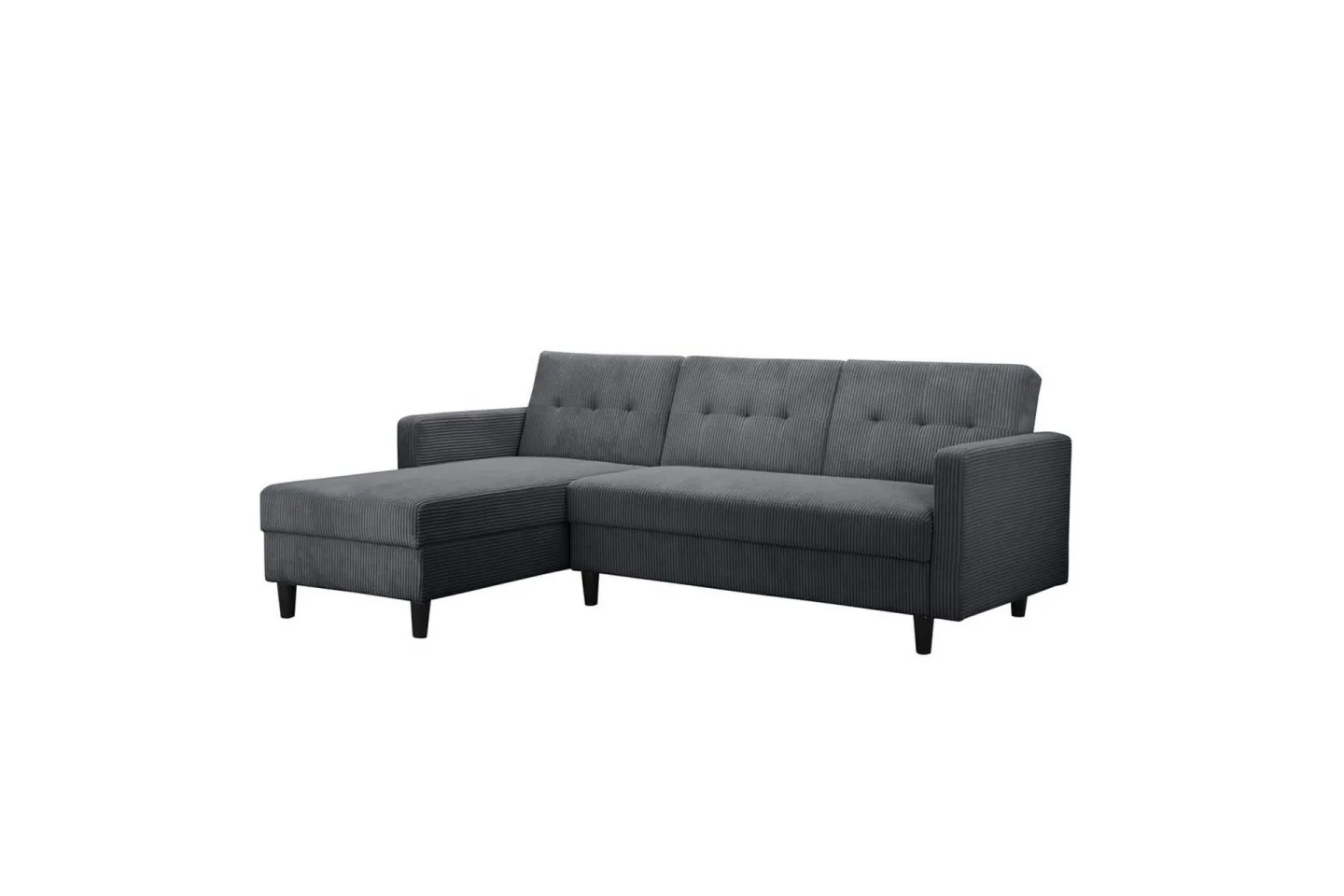 Bäddsoffa Hartford II 213x153x82 cm, Antracit - 213x153x82 cm, Antracit