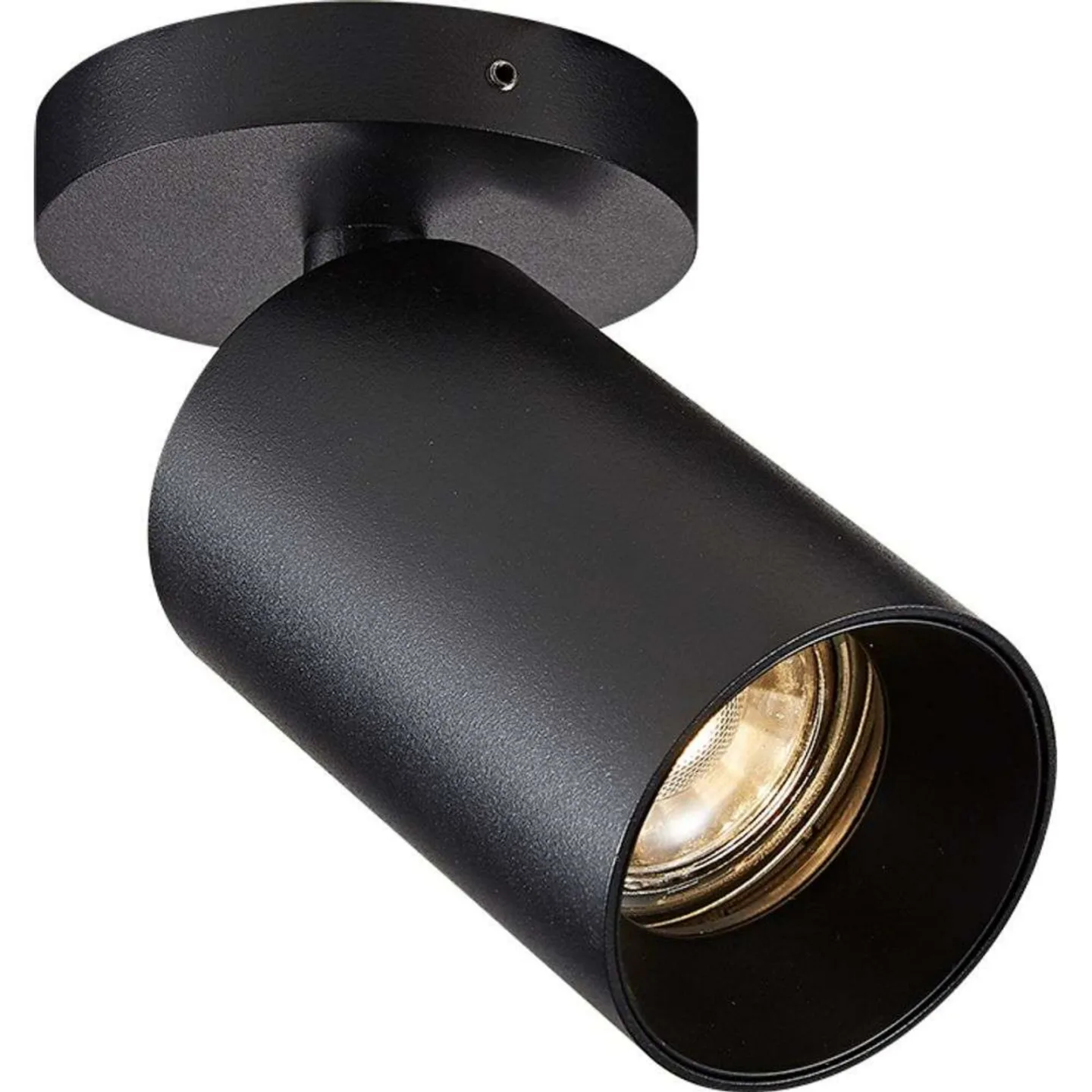 SpotOn Circle1 Decken/Wandleuchte Schwarz - Antidark - Wohnzimmer - Aluminium