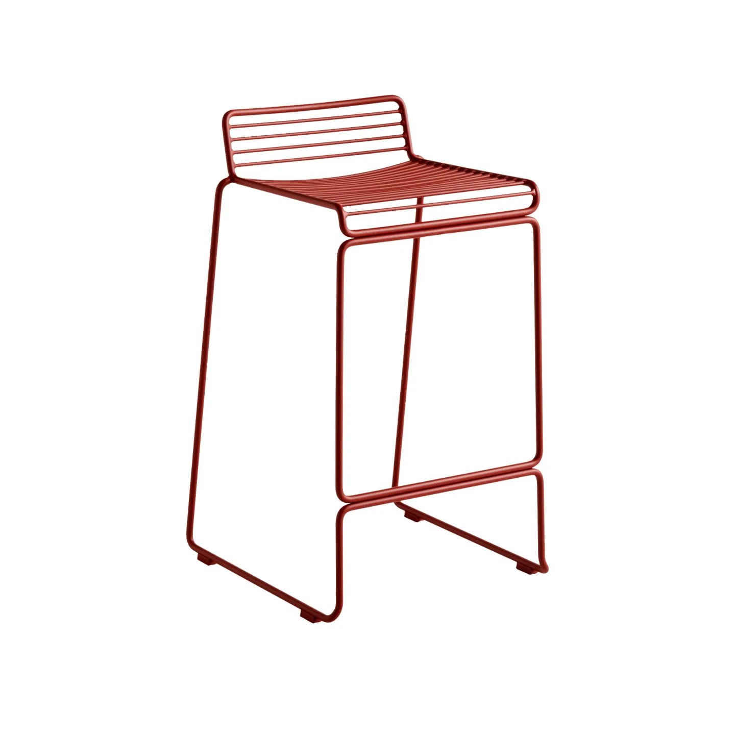 HAY - Hee Bar Stool Low - Rust - Barstolar - Hee Welling - Röd - Metall/Trä