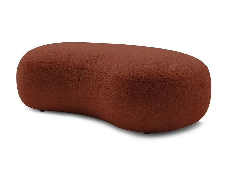 Hocker BOBOCHIC SAINT-GERMAIN 90x147x47cm boucle-stoff orange