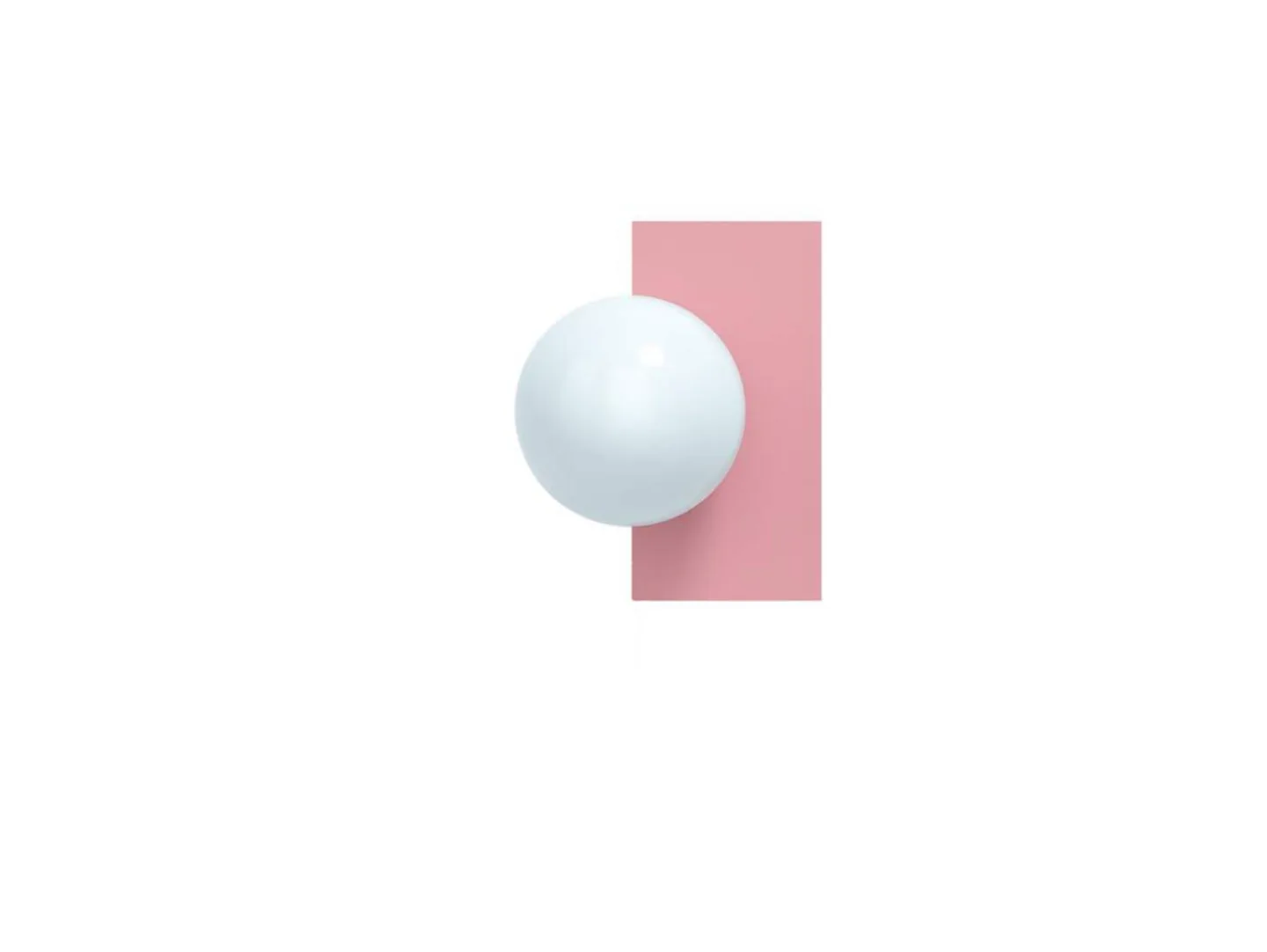 Candy Little Rectangle S Wandleuchte, pink - Swedish Ninja - Wohnzimmer - Metall