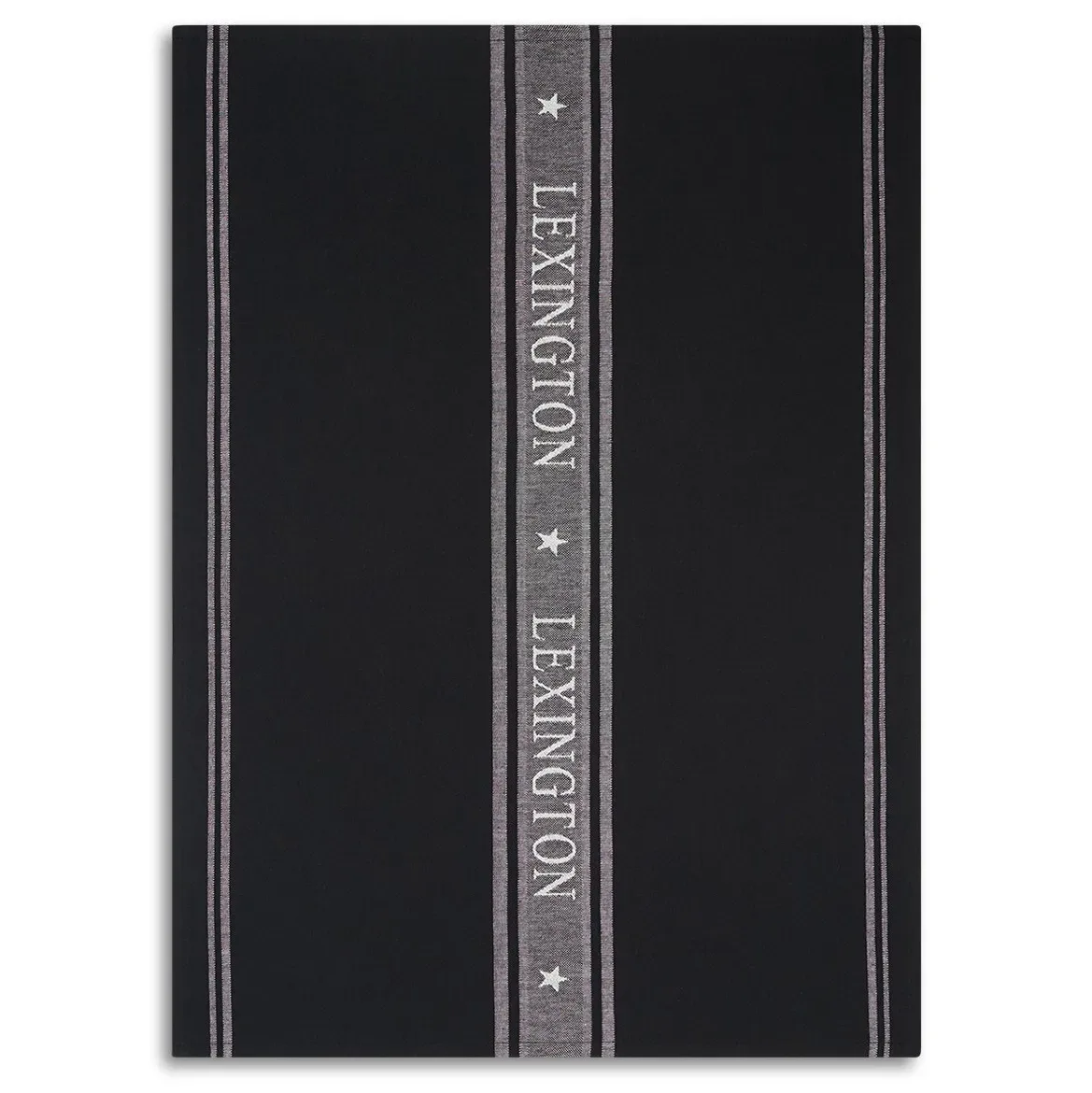 Lexington Icons Star kökshandduk 50x70 cm Black-white